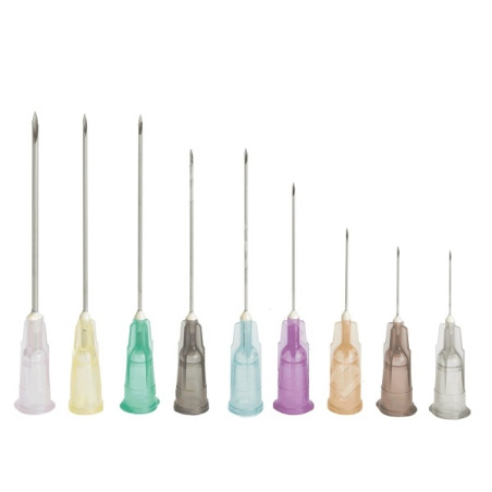 AGO IPODERMICO STERILE MONOUSO 21G PIC n°02 0,80x25mm VERDE 100 pezzi