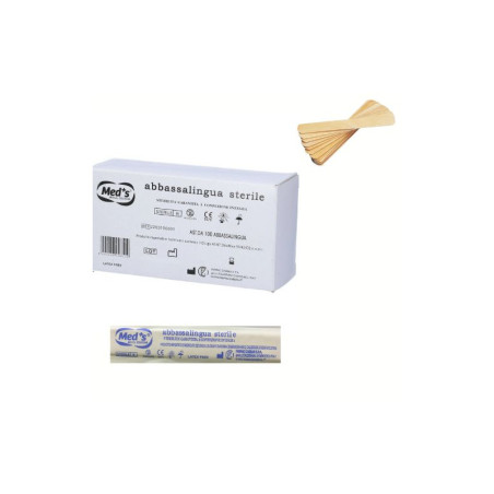 ABBASSALINGUA MONOUSO STERILE 100 pz