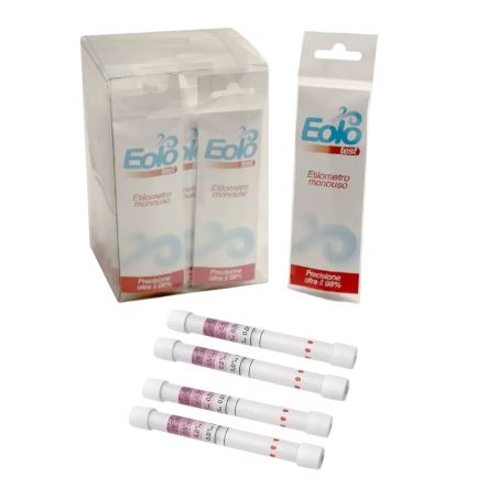 ALCOL TEST ETILOMETRO A FIALA MONOUSO confezione 30 pz.